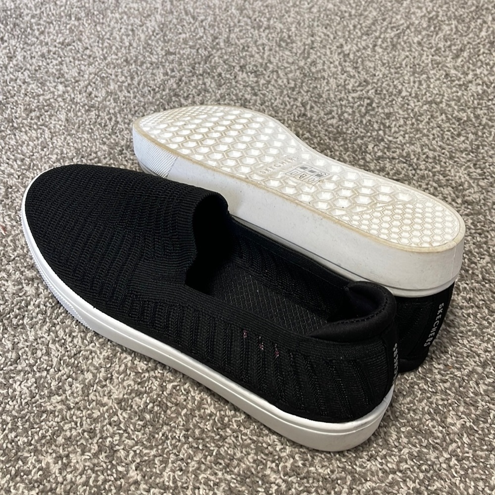 Skechers low platform slide on runners (wide width)